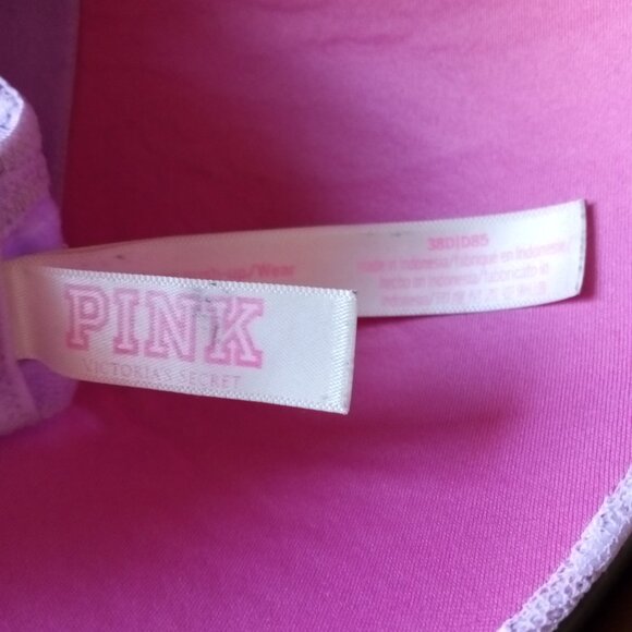 Victoria Secret PINK Light Lavender Lace Low Line Padded Bra - Picture 5 of 5